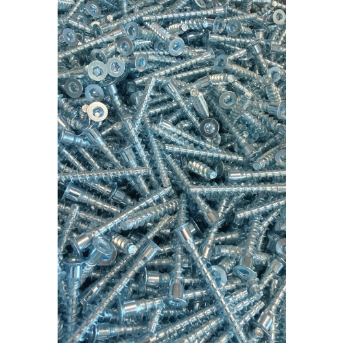 Konfirmat 6.4x50 1000 szt wkręt meblowy do płyty, drewna, sklejki